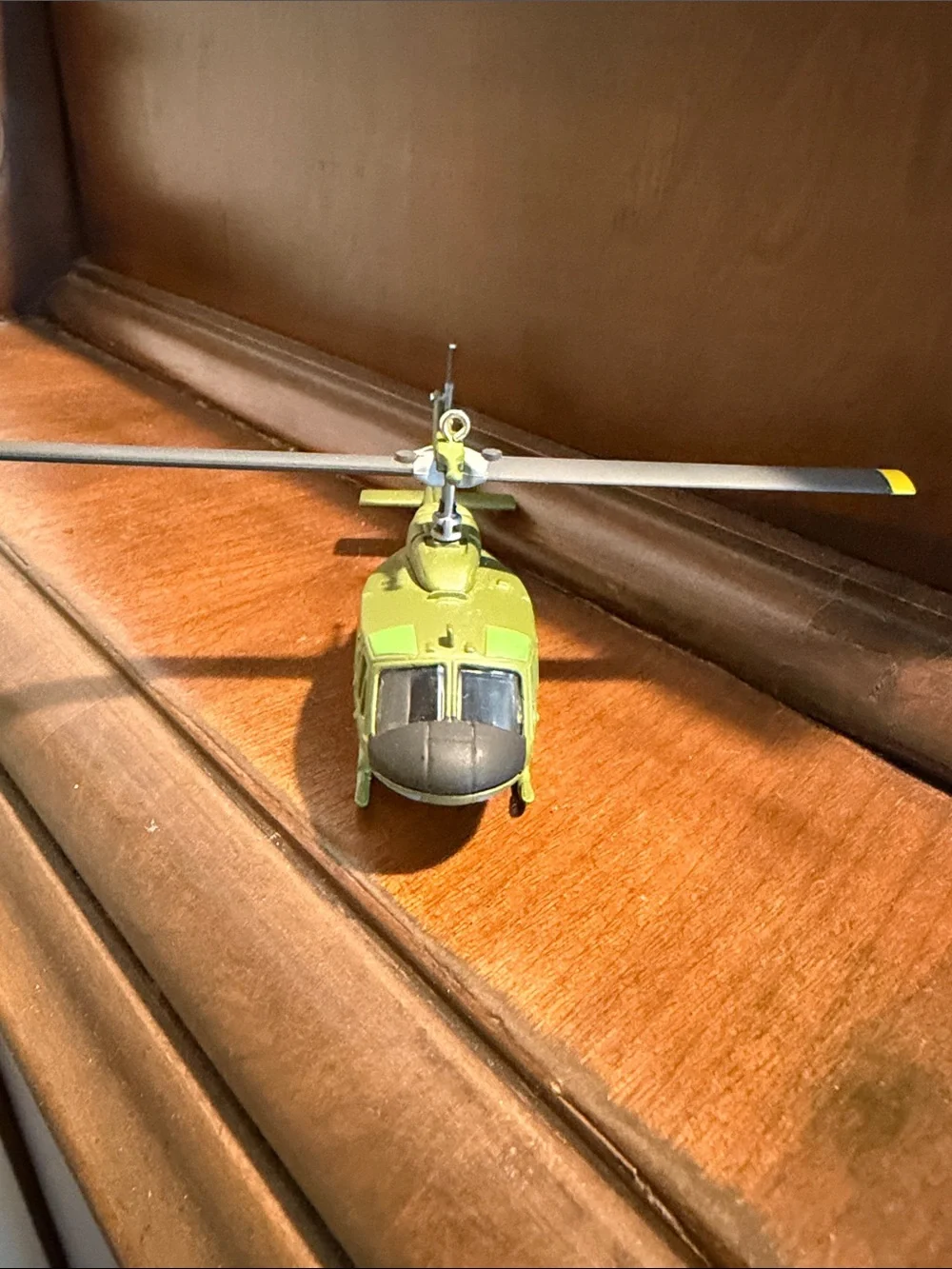 Hallmark green Army Huey helicopter keepsake ornament